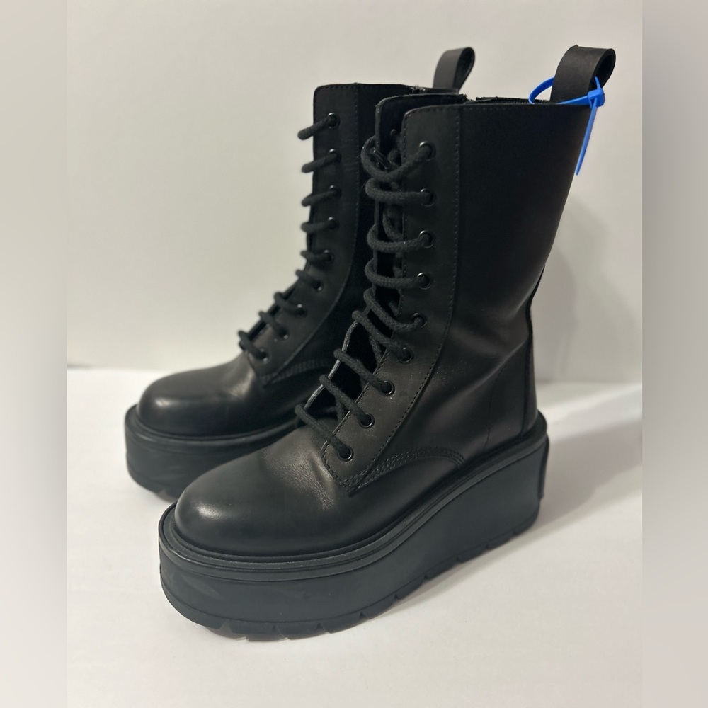 ⭐️Valentino VLOGO Platform Lace-up Combat Boots⭐️ As Is - Picture 3 of 13